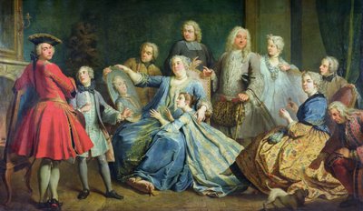 Madame Mercier Surrounded by Her Family, 1731 by Jacques Dumont